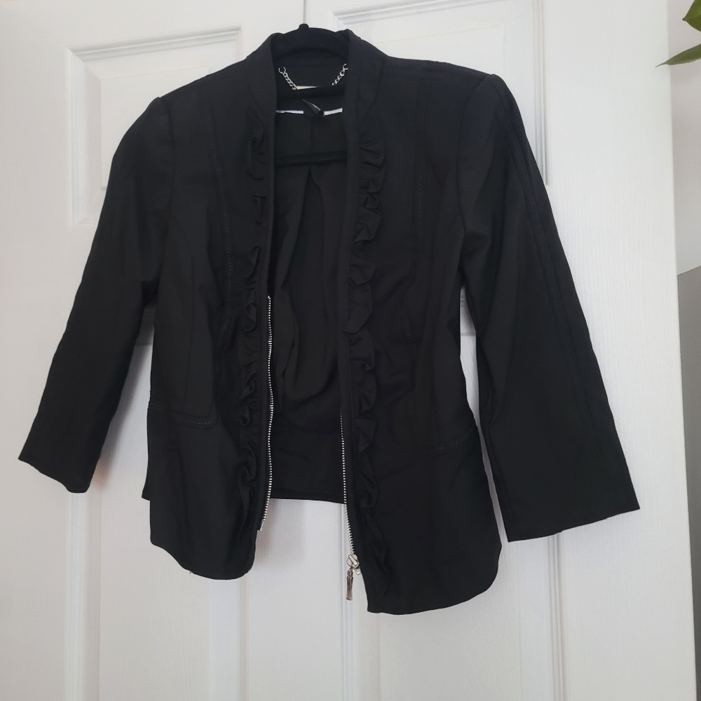 Light blazer WHBM size 2 black